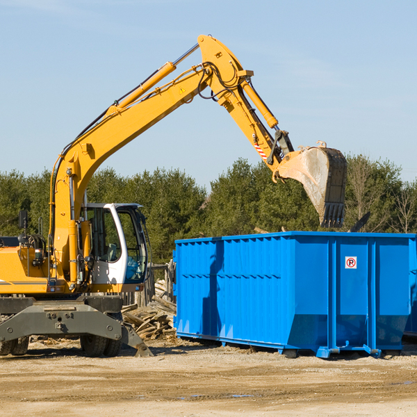 can i rent a residential dumpster for a construction project in Riddleville